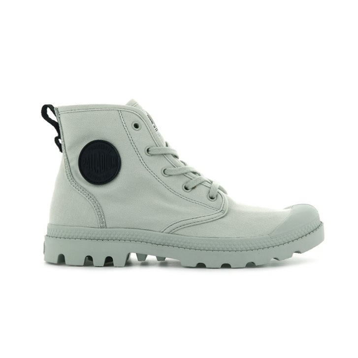 Bottes Palladium Pampa Hi Twill Femme Menthe | FR JYX261S